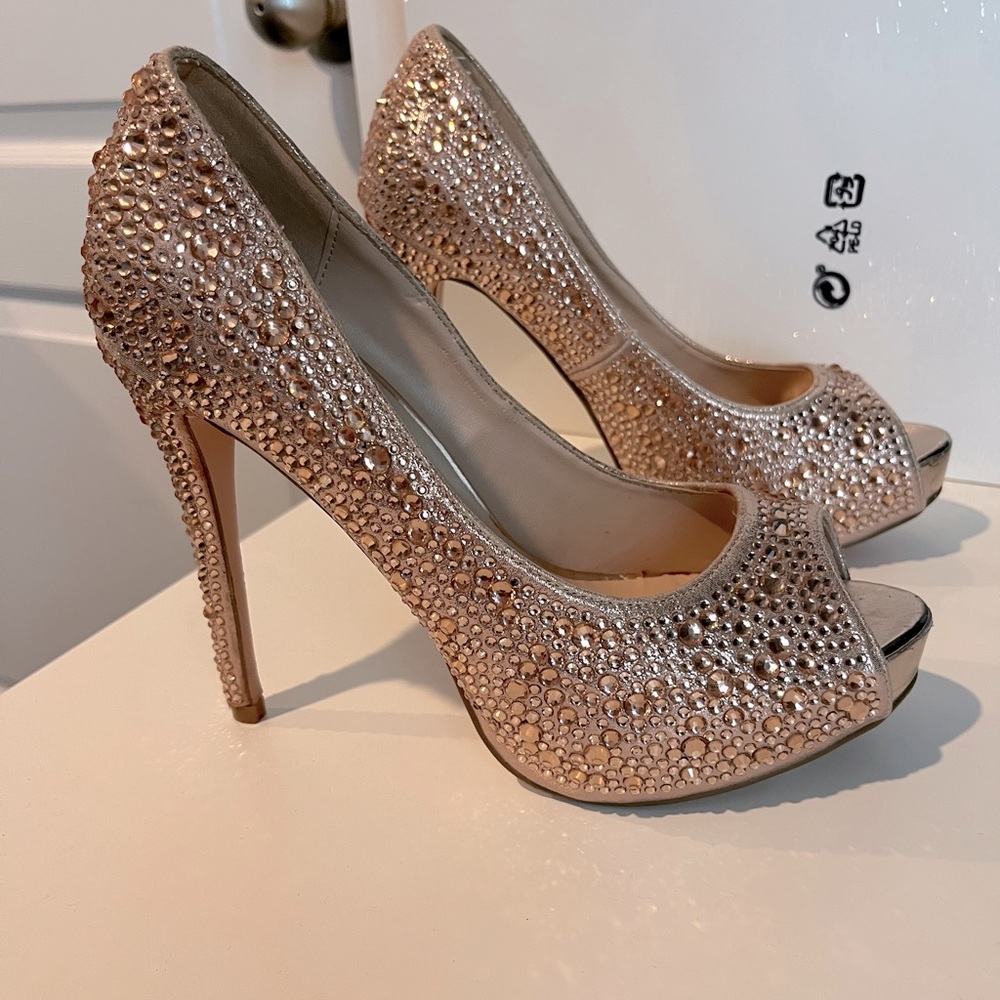 NWT Lauren Lorraine Candy Peep Toe Heels